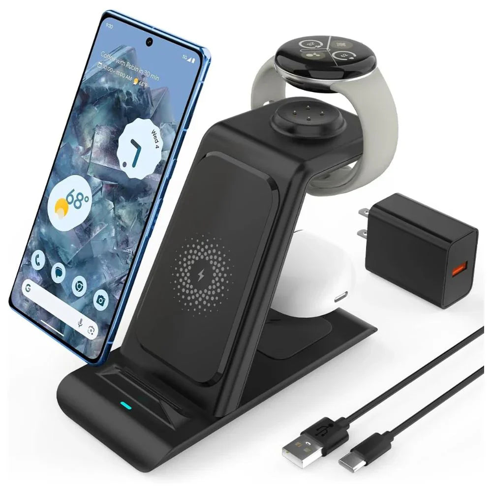 Wireless Charging Station 3-in-1